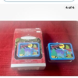 Vintage 1998 Hallmark Keepsake Ornament  Superman Lunch Box